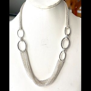 Alfani silver swag necklace, NWT - goes with everything!